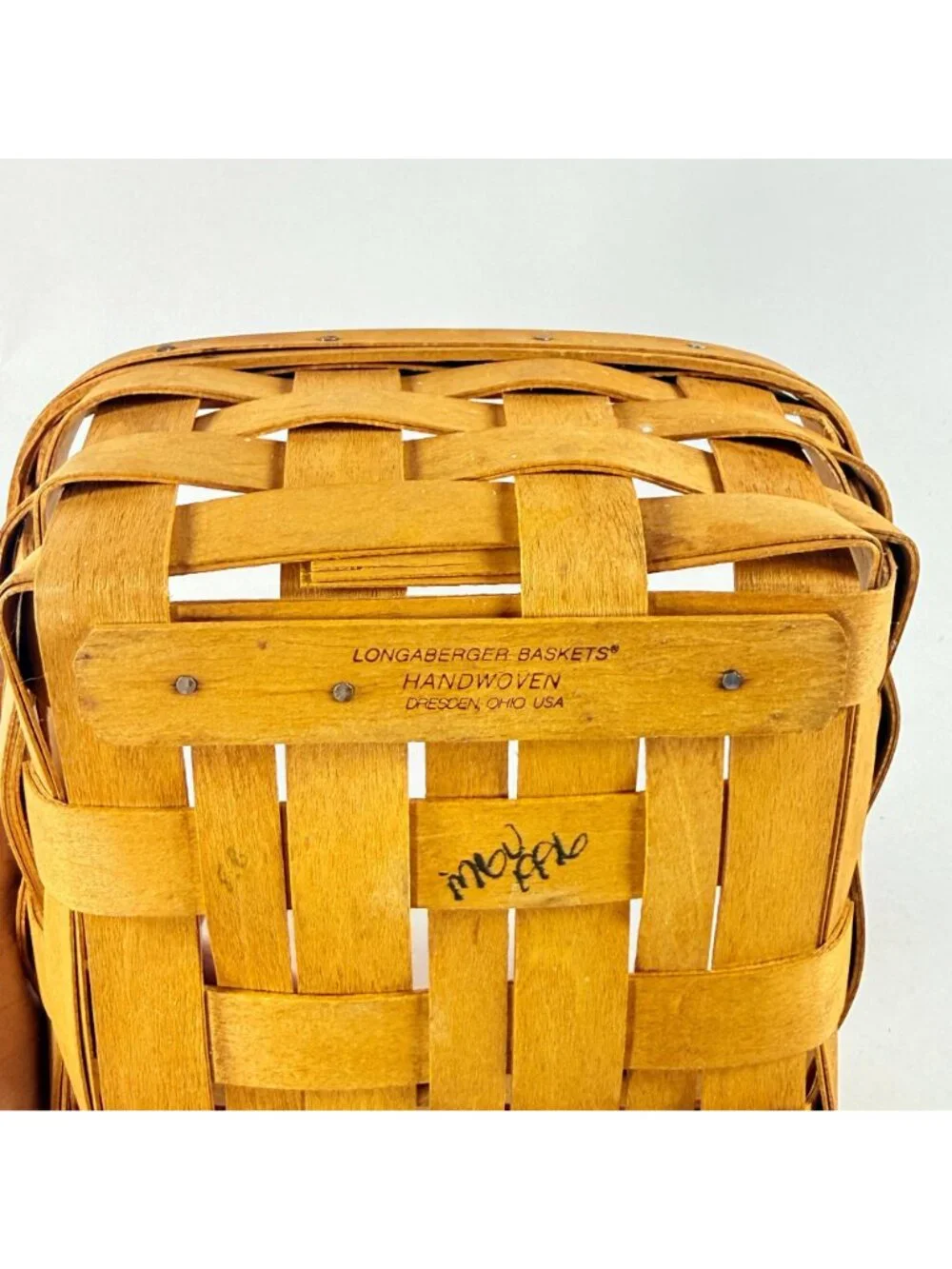 Longaberger 1996,2001 & 2002 Hand Woven Wooden Baskets Square & Rectangular USA
